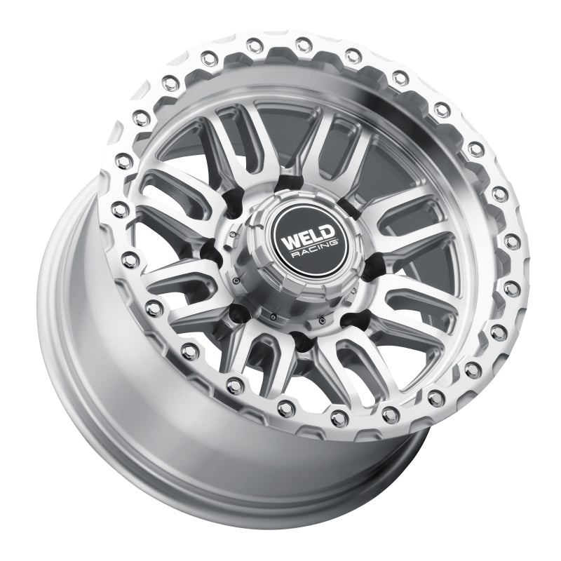 Weld Off-Road Swift 17x9in - 8x170 BP - ET-12 - 125.1mm CB - Gloss Silver Machined Wheel & Ring