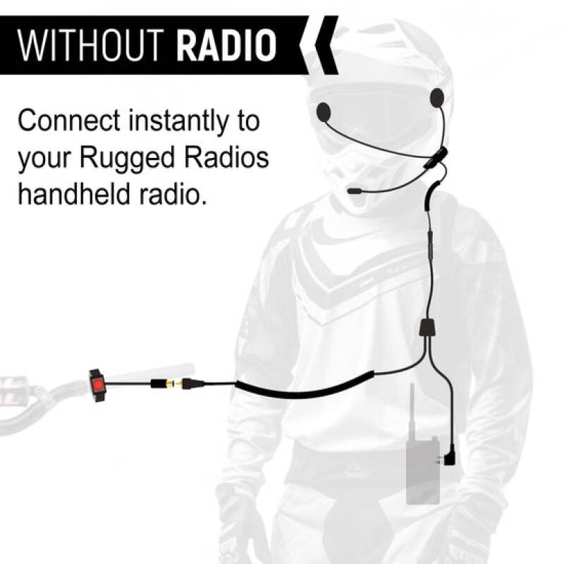 Rugged Radios CONNECT BT2 Bluetooth Moto Kit with Radio - R1