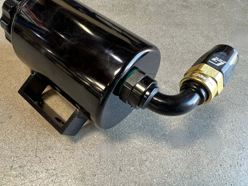 GReddy AN12 60 DEGREE ORB MALE BLACK/GOLD ANODIZED