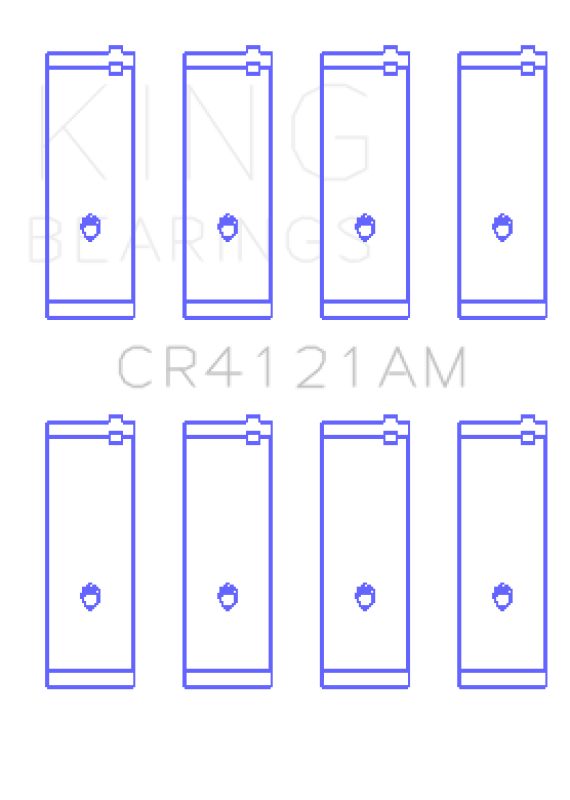 King GM DOHC 16 Valve / Toyota SOHC 8 Valve / DOHC 16 Valve (Size STD) Rod Bearing Set