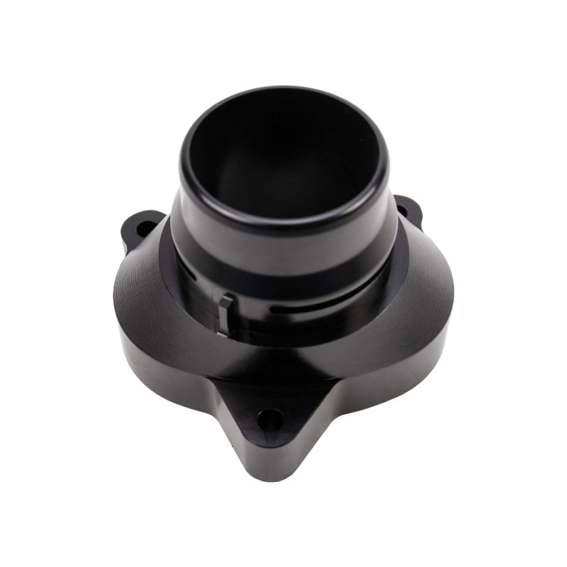 Wehrli 11-25 Ford Power Stroke 6.7L Billet Aluminum Thermostat Housing - Black Anodized