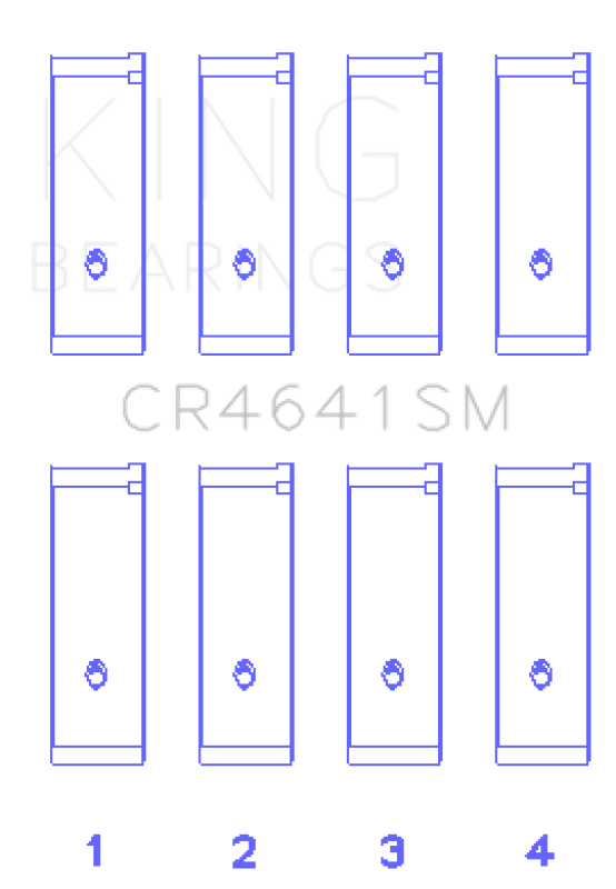 King Engine Bearings Suzuki J24B (Size STD) Rod Bearing Set