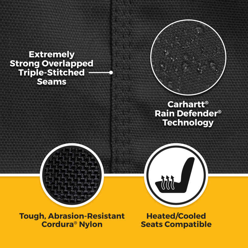 Covercraft 24-25 Ford Ranger Carhartt Super Dux SeatSaver Second Row Custom Seat Cover - Black