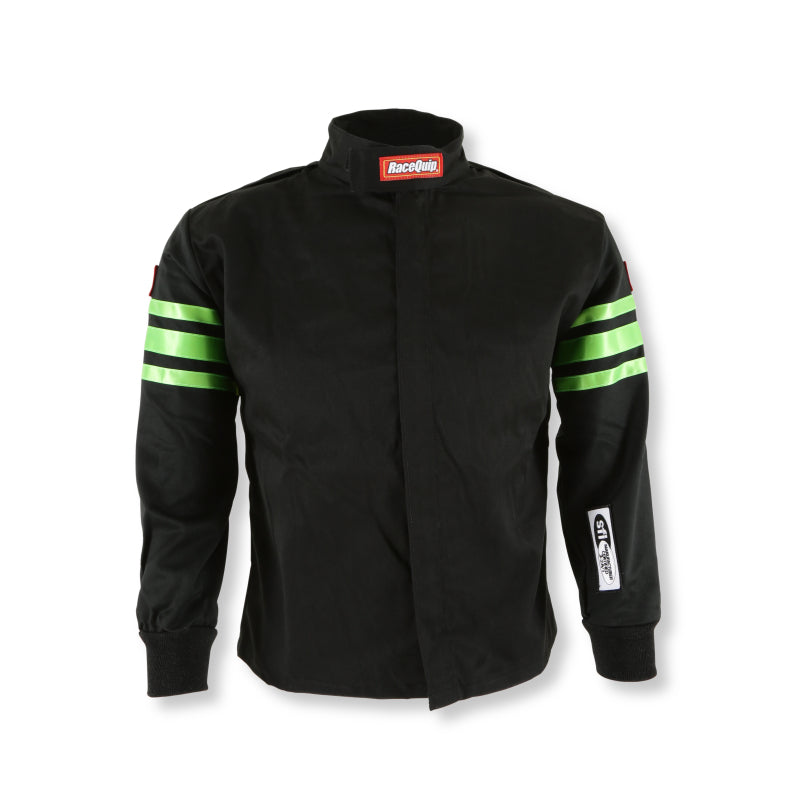 RaceQuip Green Trim SFI-1 JR. Jacket - Kids Small