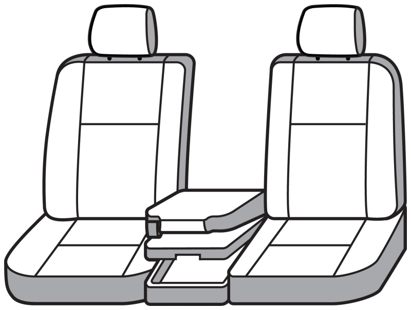 Covercraft 21-25 Ford F150 Carhartt Super Dux SeatSaver Front Row Custom Seat Cover - Gravel
