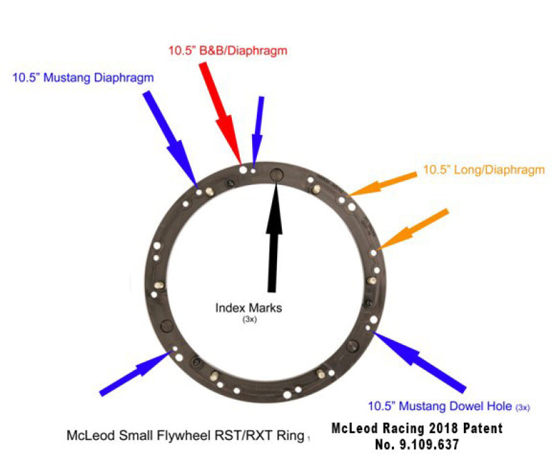 McLeod Racing RST HD Twin - For Small Diameter Flywheel - Black Ring - 1-3/16 x 10 Spline