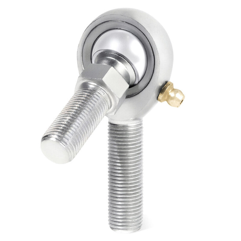 QA1 K Series 3-Pc Rod End - Male/Left Hand - .625in Bore x 3/4-16 w/Stud & Zerk - Carbon Steel