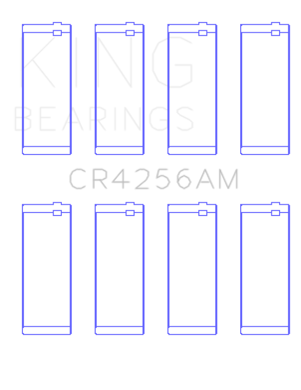 King Chrysler 148/148 Turbo DOHC 16V / Jeep 148 DOHC 16V (Size +0.50) Rod Bearing Set