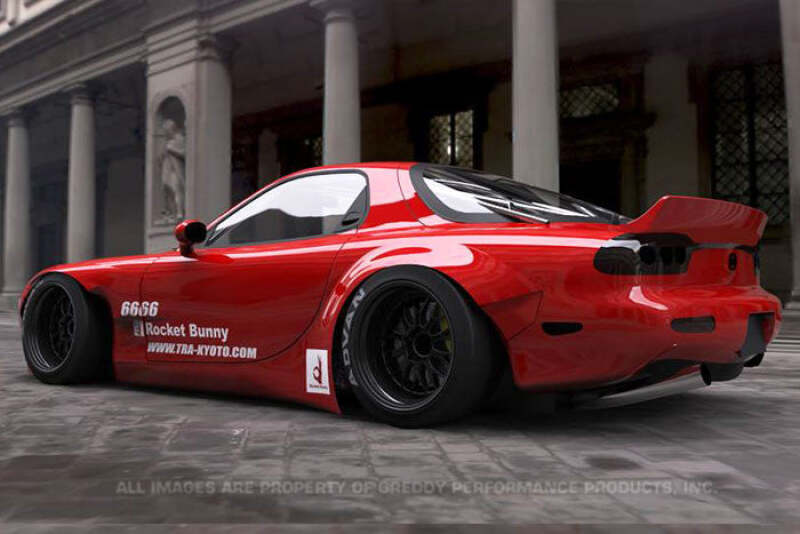 GReddy 93-96 Mazda RX-7 Rocket Bunny Full FD3S Rear Diffuser Kit Ver. 2 FRP Only